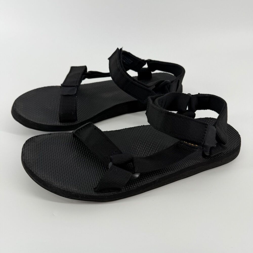 Teva Original Universal Sandals Men 10 Black Outdoor Waterproof Adjustable Strap
